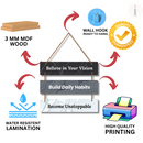 Believe, Build & Become – Motivational Wall Hanging