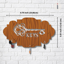 Vintage Wooden Key Holder