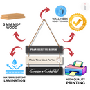 Success is Scheduled – Motivational Wall Hanging