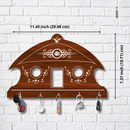 Elegant Wooden House Design Key Holder