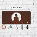 Wooden Buddha Key Holder