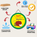 "An Apple a Day Keeps the Doctor Away" wall hanging - ICraft asia