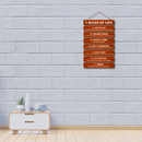 7 Rules of Life Wooden Wall Hanging