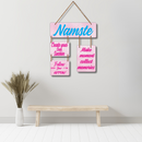 "Namaste Wooden"  Wall Hanging - ICraft asia