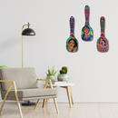olk Art Women Wooden Spoon Wall Hanging