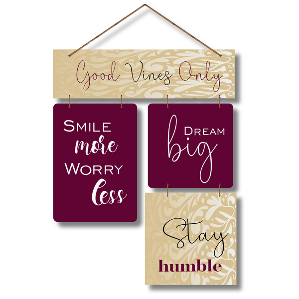 "Good Vibes Only" Wall Hanging