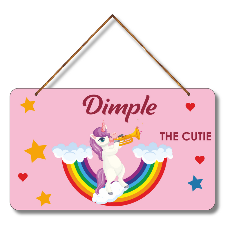 "Door kid name plate"  wall hanging