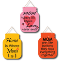Mom-themed wooden wall hanging