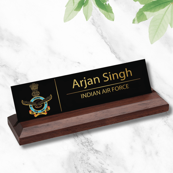 Office Desk Name Plate - Indian Air Force