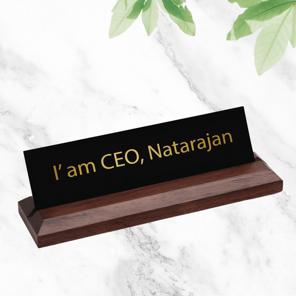 Office Desk Name Plate - I'm CEO