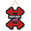 Success Starts with Self Discipline Wall Hanging