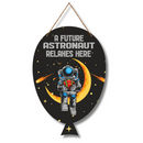 Future Astronaut Wooden Wall Hanging