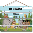 "Be Brave, Dream Big, Be Kind" Wall Hanging - ICraft asia