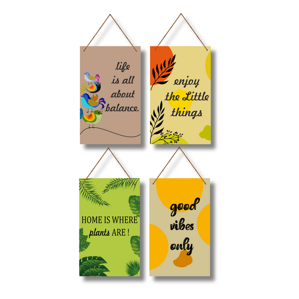 "Nature-Inspired Positivity"  Wall Hanging