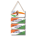 Mahatma Gandhi Inspirational Quote Wall Hanging