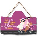 "Cute Si Teri Smile" Wooden Wall Hanging - ICraft asia