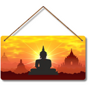 Buddha Wooden Wall Hanging - ICraft asia