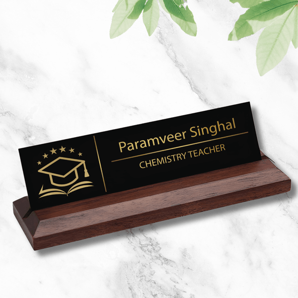 Office Desk Name Plate - Teacher