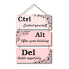 Ctrl Alt Del Wall Hanging