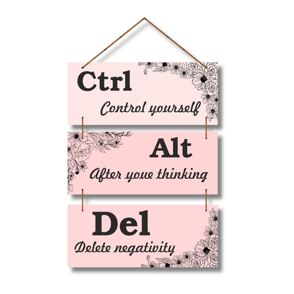 Ctrl Alt Del Wall Hanging