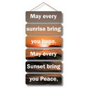 Sunrise & Sunset Inspirational Wall Hanging