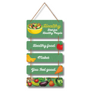 Healthy Food Wooden Wall Hanging