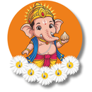 Cute Bal Ganesha Wooden Wall Key Holder - ICraft asia