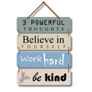Believe in Yourself, Work Hard, Be Kind Wall Hanging - ICraft asia
