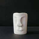 Abstract Face Sculpture Vase 🗿✨