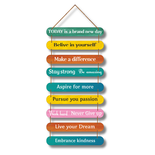 "Self Motivation Quotes"  Wall Hanging