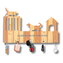 Guardians of the Gate Wooden Wall Key Holder - ICraft asia