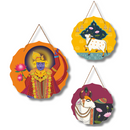 Divine Shrinathji with Sacred Cows Wall Hanging