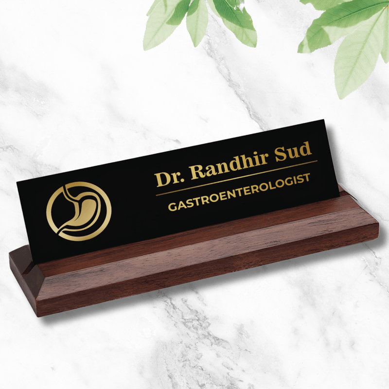 Office Desk Name Plate - (Gastroenterologist)