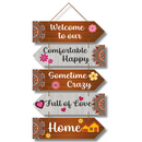 "Welcome to Our" wooden wall hanging