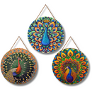 Vibrant Peacock Art Wall Hanging