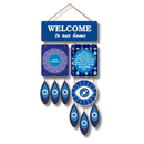 Welcome To Our Home Evil Eye Wall Hanging