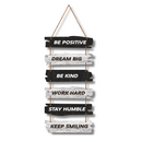 Inspirational Wooden Quote Hanging