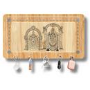 Wooden Key Holder with Lord Balaji Design - ICraft asia