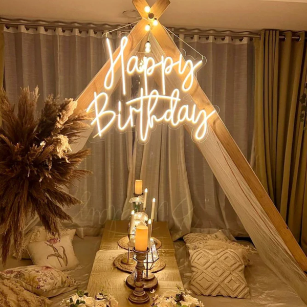 Happy Birthday Neon Light