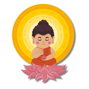 Peaceful Buddha MDF Key Holder - ICraft asia