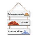 "Is the one withinTo climbThe hardest mountain"  Wall Hanging - ICraft asia