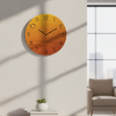 Ombra Birch Clock - Sunset Orange