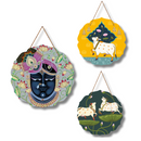 Shreenathji with Divine Cows Wall Hanging