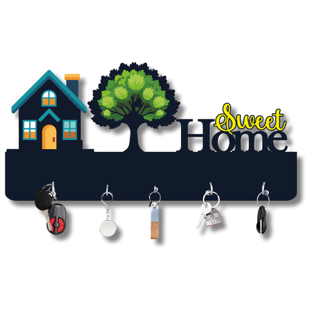 Sweet Home Wooden Key Holder