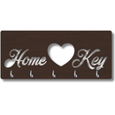 Wooden "Home ♥ Key" Wall Key Holder - ICraft asia