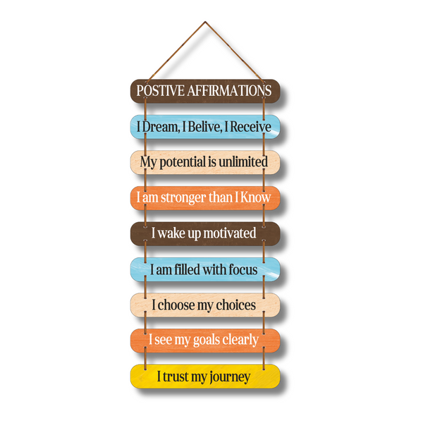 "Postive affermation" Wall Hanging