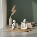 Abstract Thinking Couple Figurine