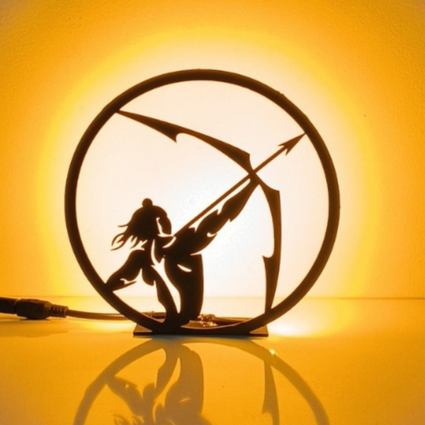 Lord Ram Metal Table Lamp