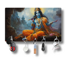 Lord Krishna Wooden Wall Key Holder - ICraft asia