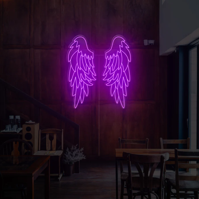 Aura Wings Neon Sign